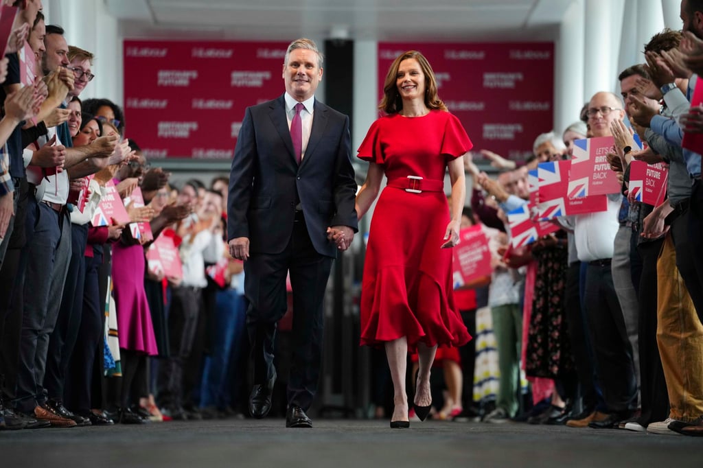 Keir Starmer with his wife Victoria. Photo: AP Keir Starmer with his wife Victoria. Photo: AP