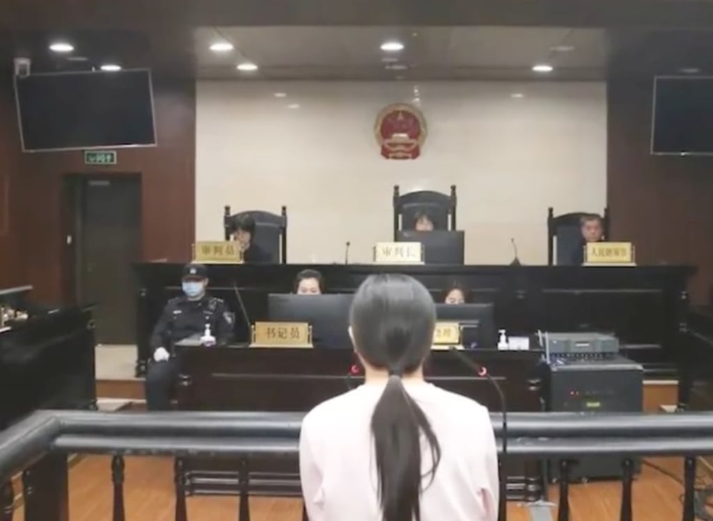 Hu was handed a suspended jail term because she confessed and paid compensation. Photo: Weibo