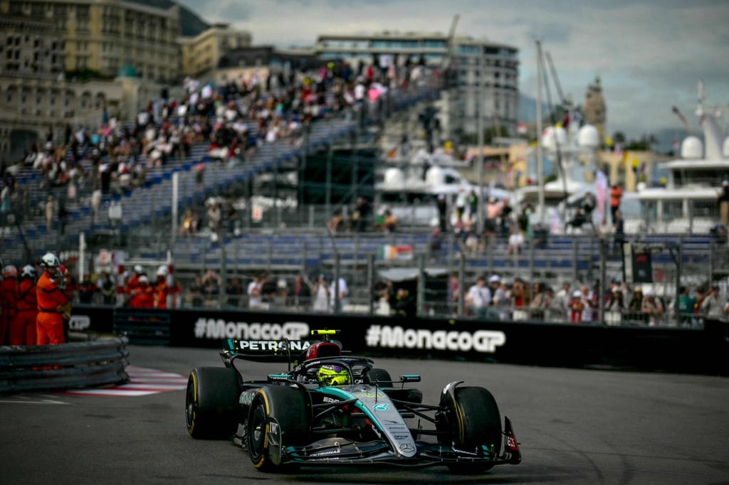 Mercedes’ Lewis Hamilton said he enjoyed his best day in two years after a second-place practice finish. Photo: AFP