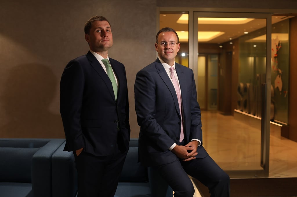 Mark Elliott (left), Savills’ senior director and head of international residential; and Andrew Cummings, head of residential agency for Middle East. Photo: Xiaomei Chen