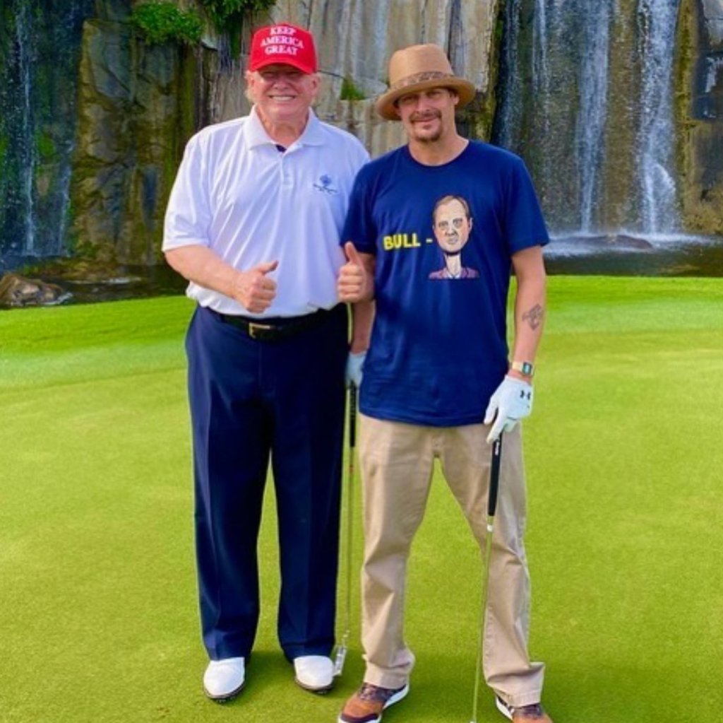 Kid Rock has called former president Donald Trump his “bestie”. Photo: @kidrock/Instagram