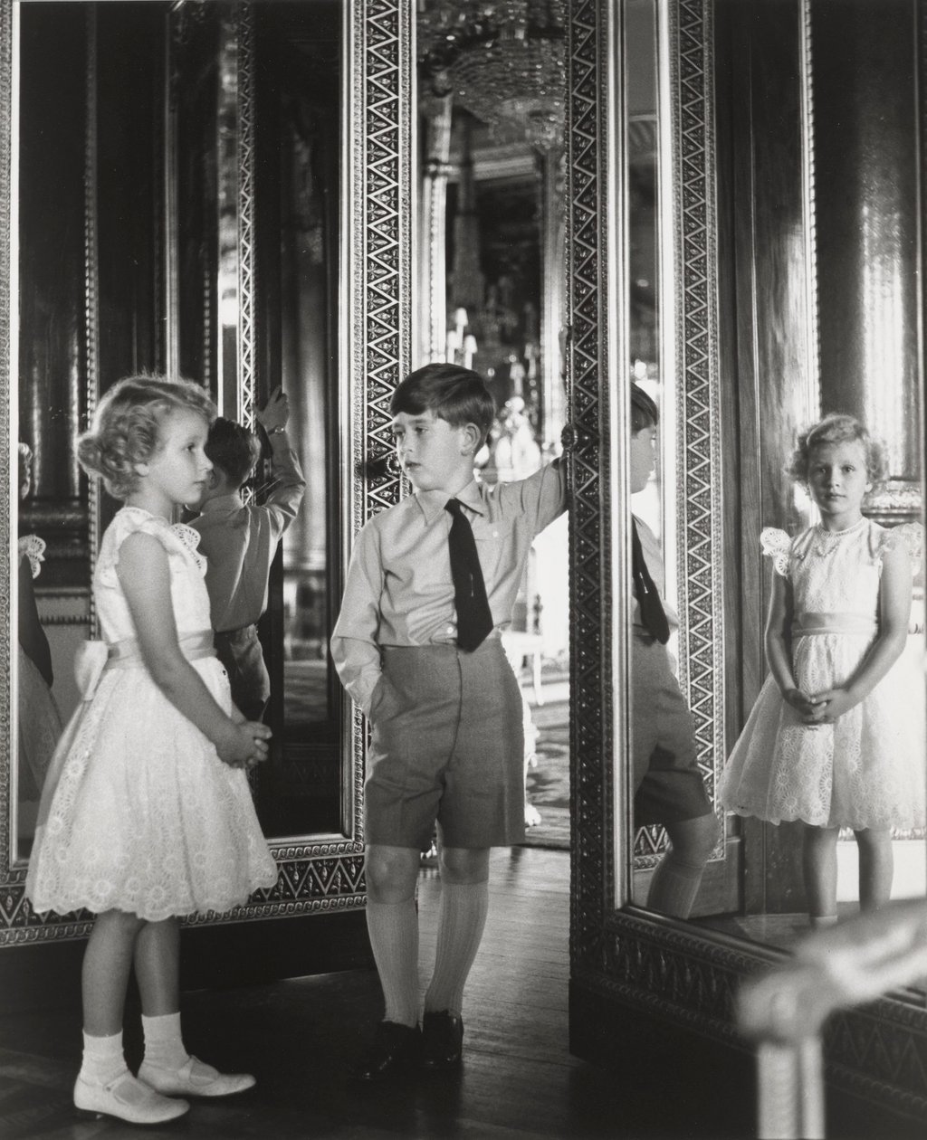 Prince Charles and Princess Anne, 1956. Photo: Antony Armstrong-Jones