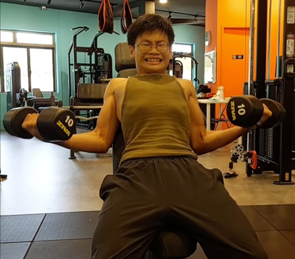 Teenager Lee says his intense workout regime has helped him with his studies. Photo: Instagram