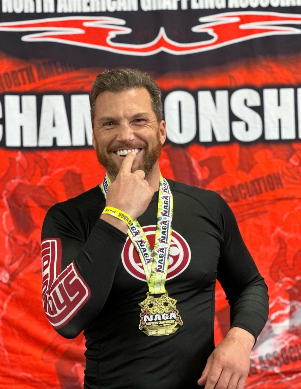 Sean Avery at a jiu-jitsu competition. Photo: @imseanavery/Instagram Sean Avery at a jiu-jitsu competition. Photo: @imseanavery/Instagram