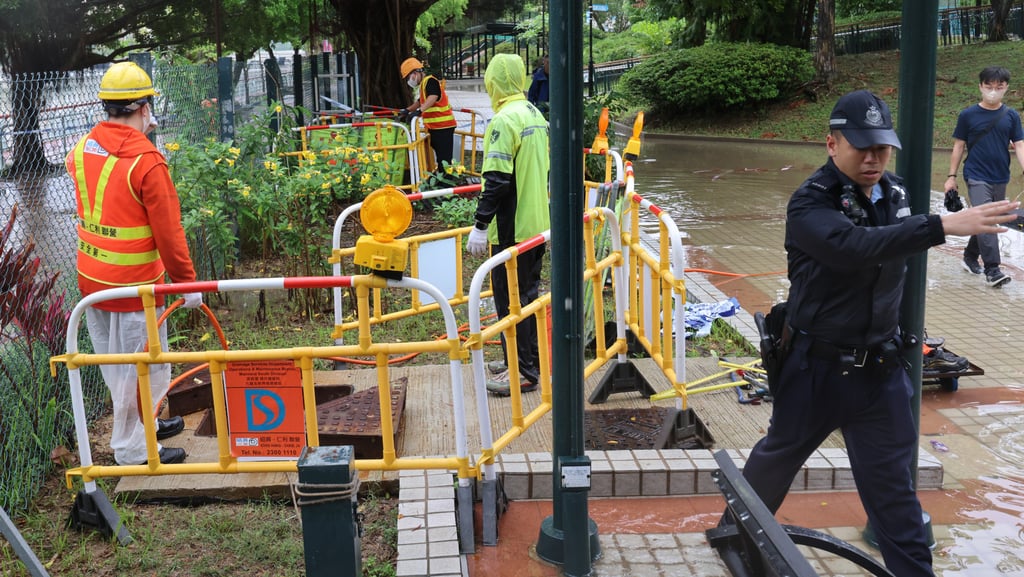 A police investigation at Yuen Wo Playground in Sha Tin in April found two sewer workers died from inhaling methane gas. Photo: Jelly Tse
