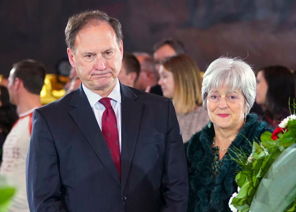 US Supreme Court Justice Samuel Alito and his wife, Martha-Ann Alito, pay their respects at the casket of Reverend Billy Graham at the Rotunda of the US Capitol Building in February 2018. Photo: AP US Supreme Court Justice Samuel Alito and his wife, Martha-Ann Alito, pay their respects at the casket of Reverend Billy Graham at the Rotunda of the US Capitol Building in February 2018. Photo: AP