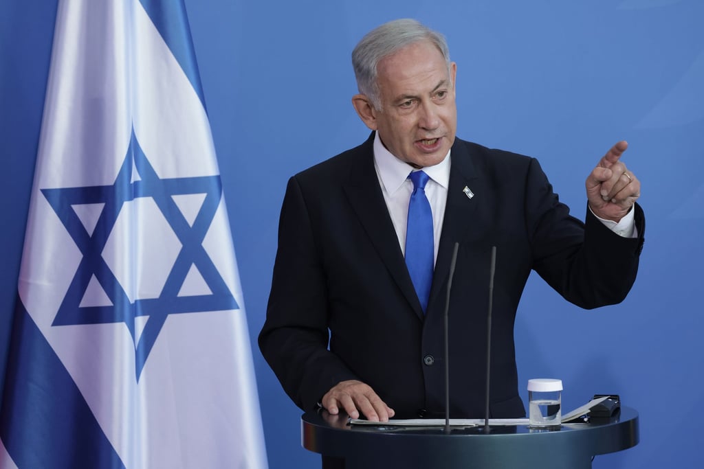 Israeli Prime Minister Benjamin Netanyahu speaks to the media in Berlin, Germany, in March. Photo: TNS Israeli Prime Minister Benjamin Netanyahu speaks to the media in Berlin, Germany, in March. Photo: TNS
