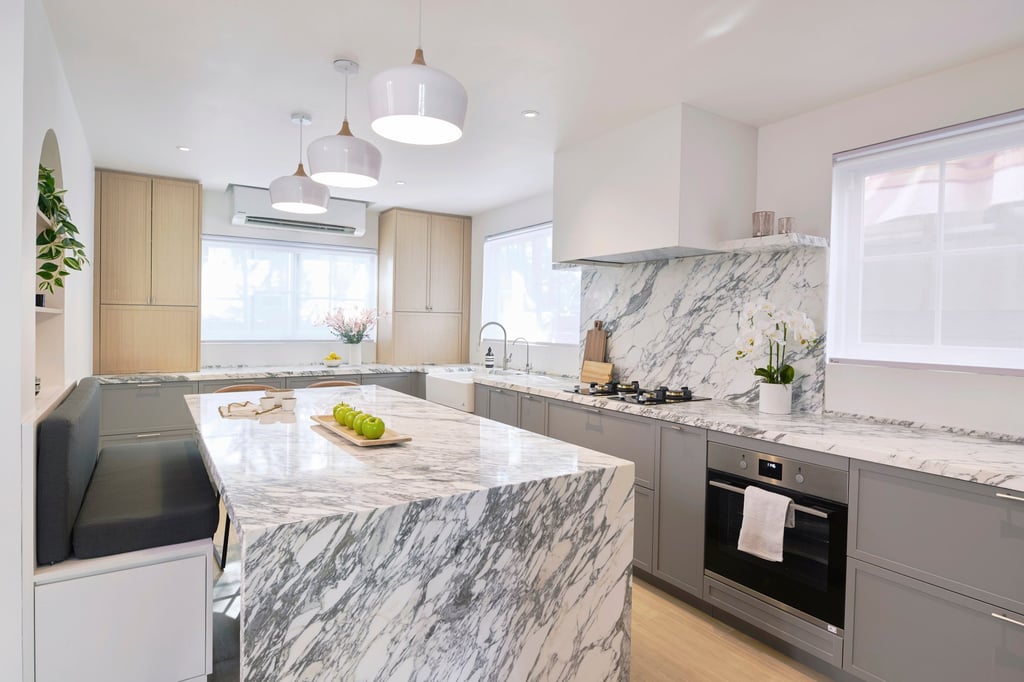 The kitchen design “was a challenge but it was a positive exercise in thinking out of the box” says Britta Butler of B Squared Design. Photo: Steve Wong