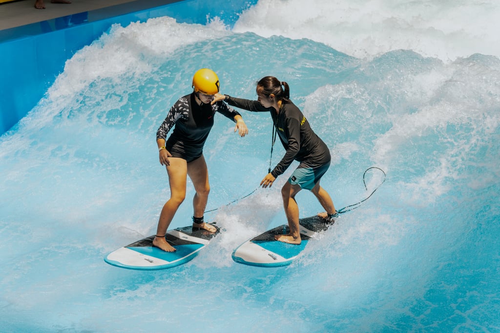 Trifecta Singapore – the first-of-its-kind snow, surf and skate attraction in Asia – will offer board sports programmes for beginners in July, including an introduction to surfing exclusively for women. Photo: Trifecta Singapore Trifecta Singapore – the first-of-its-kind snow, surf and skate attraction in Asia – will offer board sports programmes for beginners in July, including an introduction to surfing exclusively for women. Photo: Trifecta Singapore