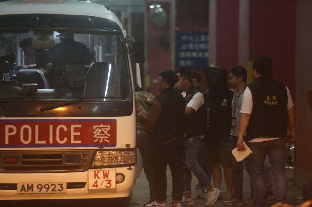 A passer-by called the police after finding an unconscious man lying in a trolley near the parking entrance of Merit Industrial Centre in To Kwa Wan. Photo: Handout A passer-by called the police after finding an unconscious man lying in a trolley near the parking entrance of Merit Industrial Centre in To Kwa Wan. Photo: Handout