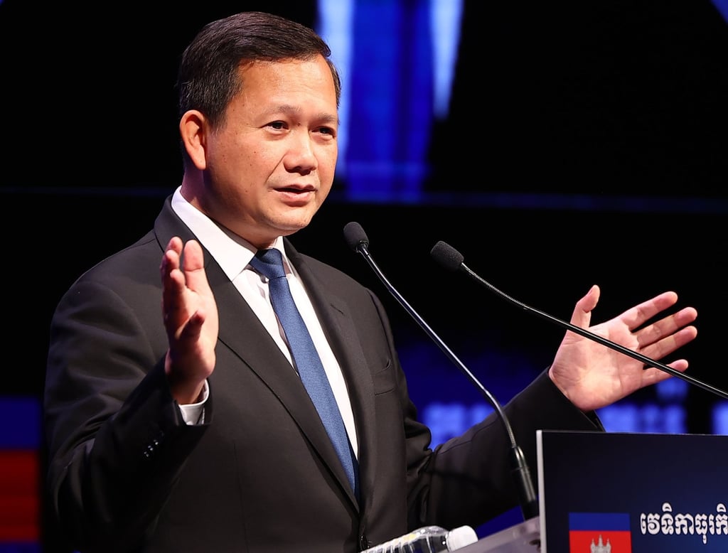 Hun Manet took over as Cambodia’s prime minister last year. His father Hun Sen stepped down last summer after a nearly four-decade rule over the country. Photo: Yonhap via EPA/EFE
