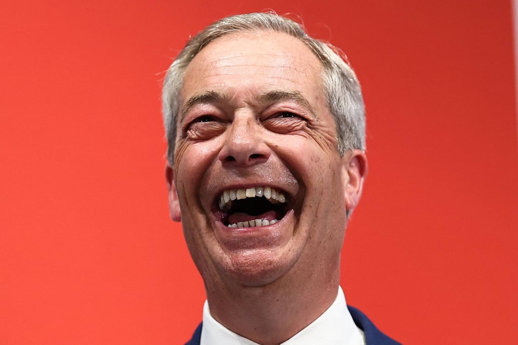 Nigel Farage on Monday. Photo: AFP