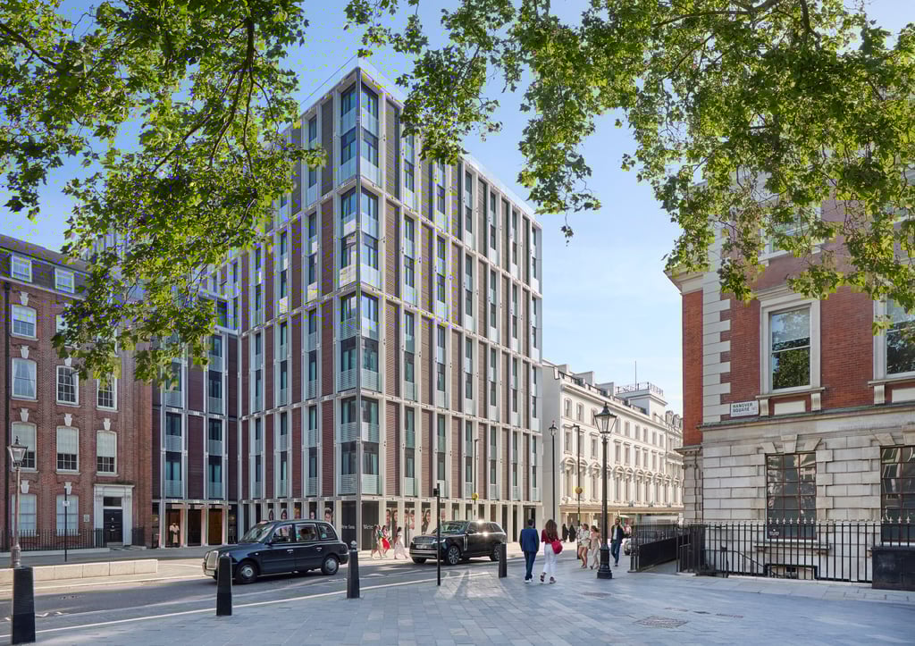 The exterior of the new-build Mandarin Oriental Mayfair. Photo: Mandarin Oriental