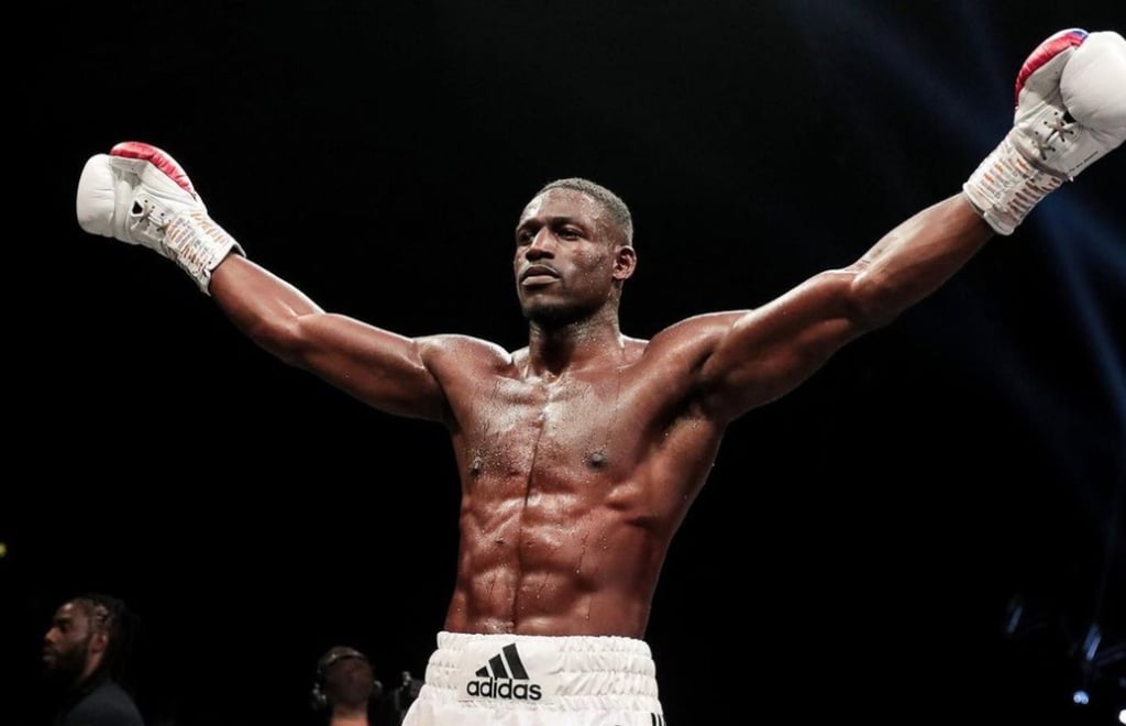 Richard Riakporhe pictured at London’s Ovo Arena Wembley, in March 2022. Photo: @r_riakporhe/Instagram