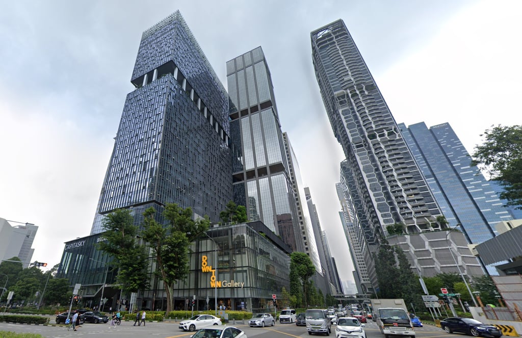 CapitaSky is prominently located at the junction of Robinson Road and Maxwell Road, within Singapore’s vibrant Tanjong Pagar district. Photo: Google Maps CapitaSky is prominently located at the junction of Robinson Road and Maxwell Road, within Singapore’s vibrant Tanjong Pagar district. Photo: Google Maps