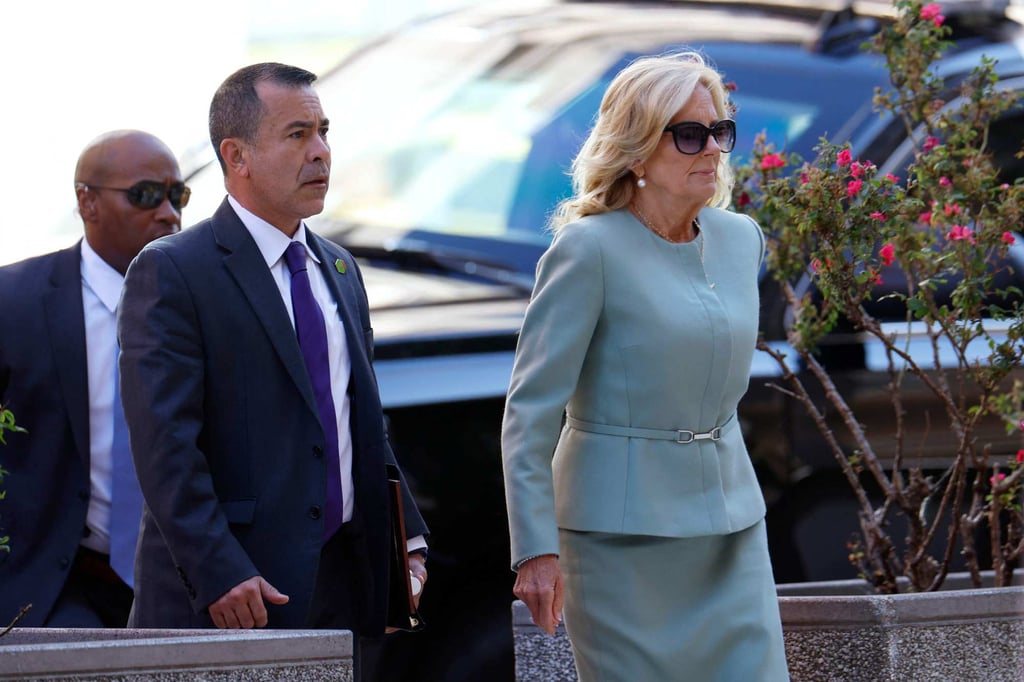 US first lady Jill Biden arrives for the trial of her son Hunter Biden in Wilmington, Delaware, on Tuesday. Photo: AFP US first lady Jill Biden arrives for the trial of her son Hunter Biden in Wilmington, Delaware, on Tuesday. Photo: AFP