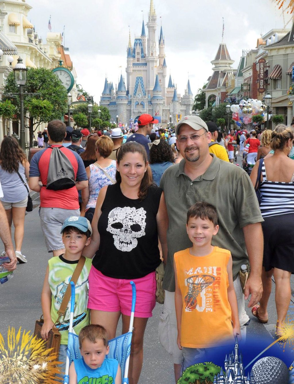 When Nicole Thibault’s family visited Walt Disney World in 2013, their two-year-old son (bottom) started becoming distressed. Photo: Facebook / Nicole Thibault