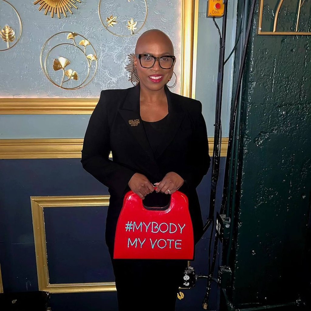 Ayanna Pressley gave a shout-out to the work of Personal PAC, a committee for supporting pro-choice politicians. Photo: @ayannapressley/Instagram Ayanna Pressley gave a shout-out to the work of Personal PAC, a committee for supporting pro-choice politicians. Photo: @ayannapressley/Instagram