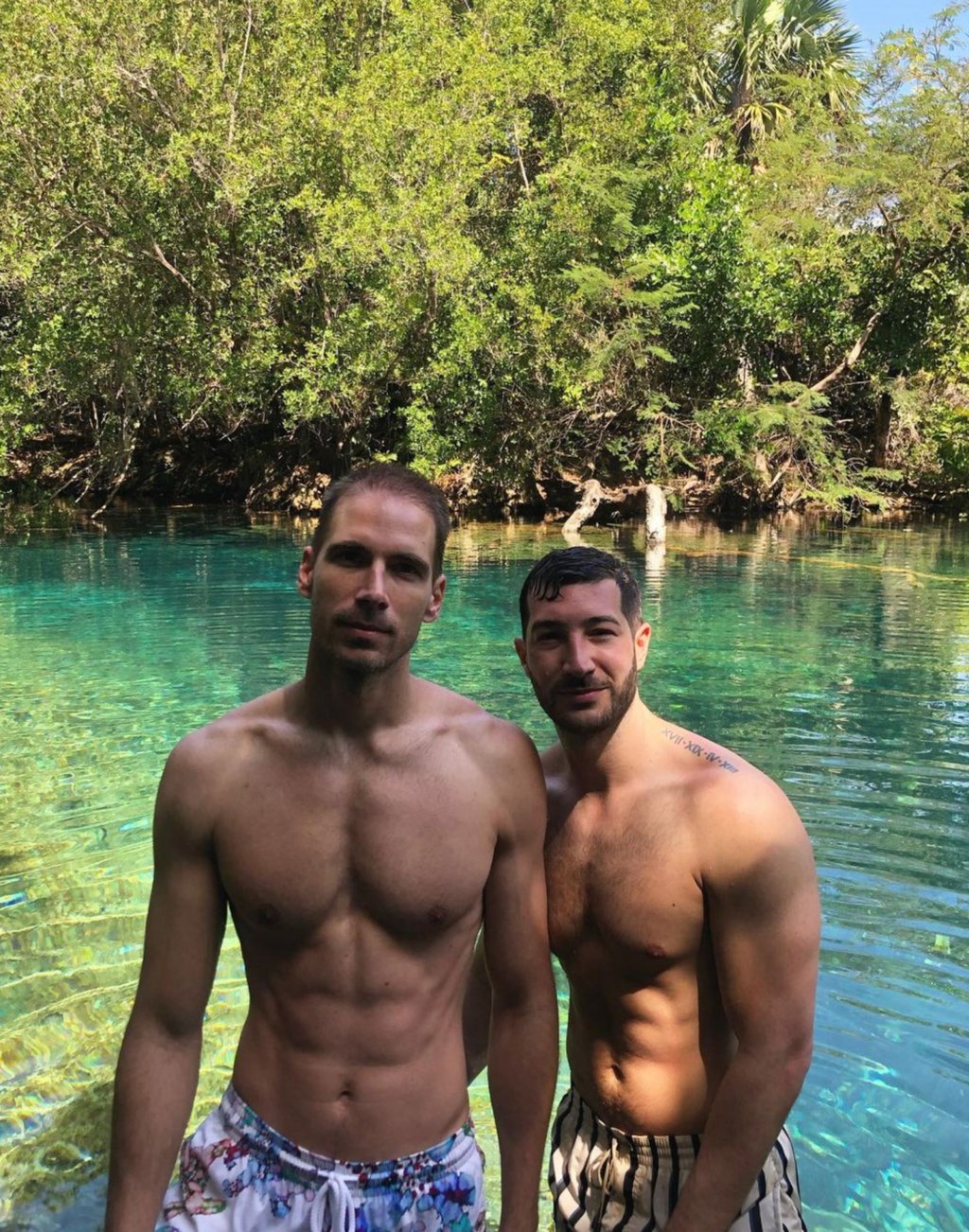 Simon Huck, pictured with his partner Phil Riportella, has been a long time confidant to the Kardashian sisters. Photo: @simonhuck/Instagram Simon Huck, pictured with his partner Phil Riportella, has been a long time confidant to the Kardashian sisters. Photo: @simonhuck/Instagram