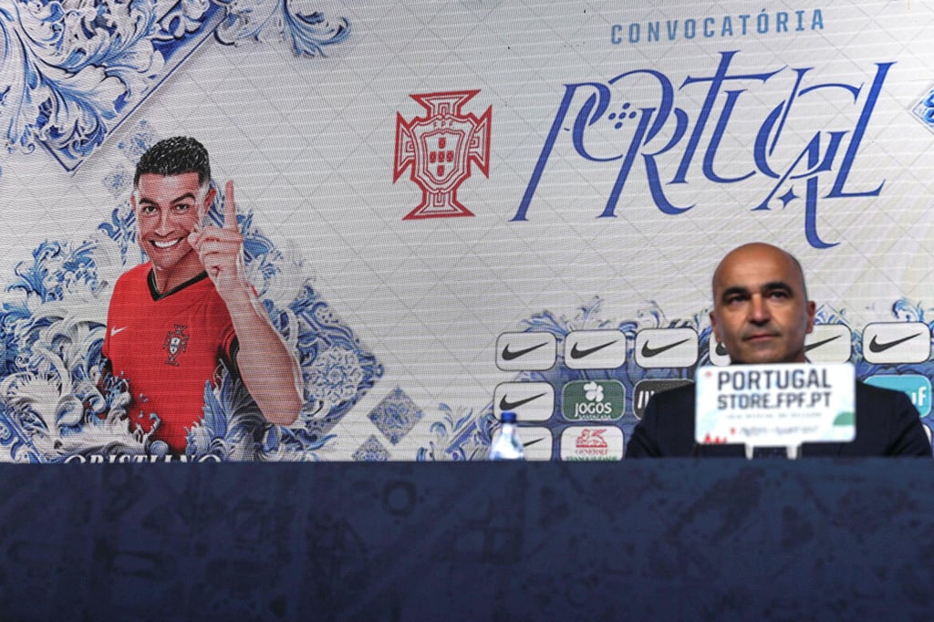 Portugal coach Roberto Martinez naming Cristiano Ronaldo as he unveils his Euro 2024 squad last month. Photo: AFP Portugal coach Roberto Martinez naming Cristiano Ronaldo as he unveils his Euro 2024 squad last month. Photo: AFP