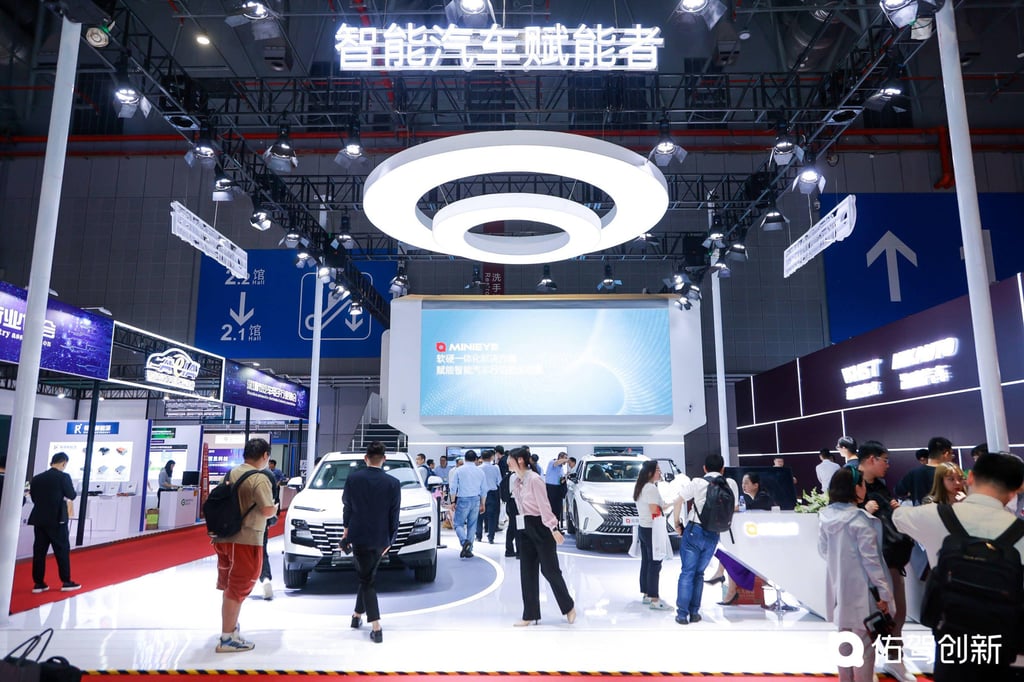 A Minieye Technology display at the Shanghai International Automobile Industry Exhibition in 2023. Photo: Handout