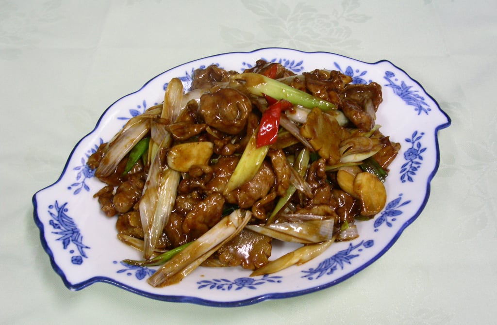 Braised beef with scallions at Wu Kong Shanghai Restaurant. Braised beef with scallions at Wu Kong Shanghai Restaurant.