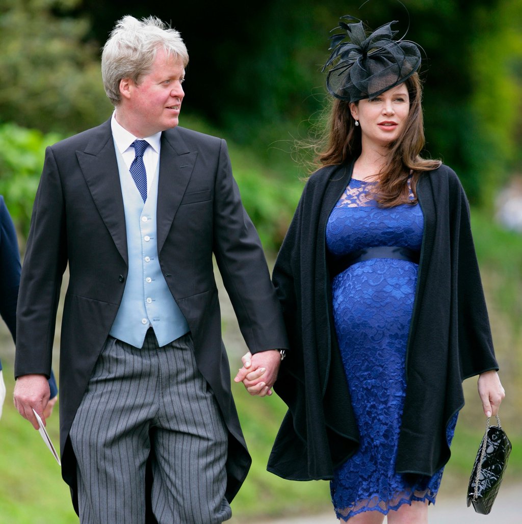 Earl Charles Spencer and Karen Spencer when she was pregnant with their daughter Charlotte Diana in 2012. Photo: Getty Images