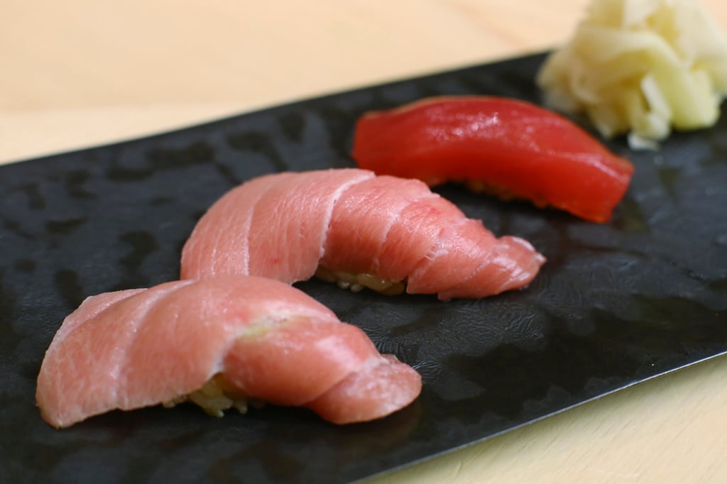 Tuna sushi at Sushi Tokami. Photo: Edmond So Tuna sushi at Sushi Tokami. Photo: Edmond So