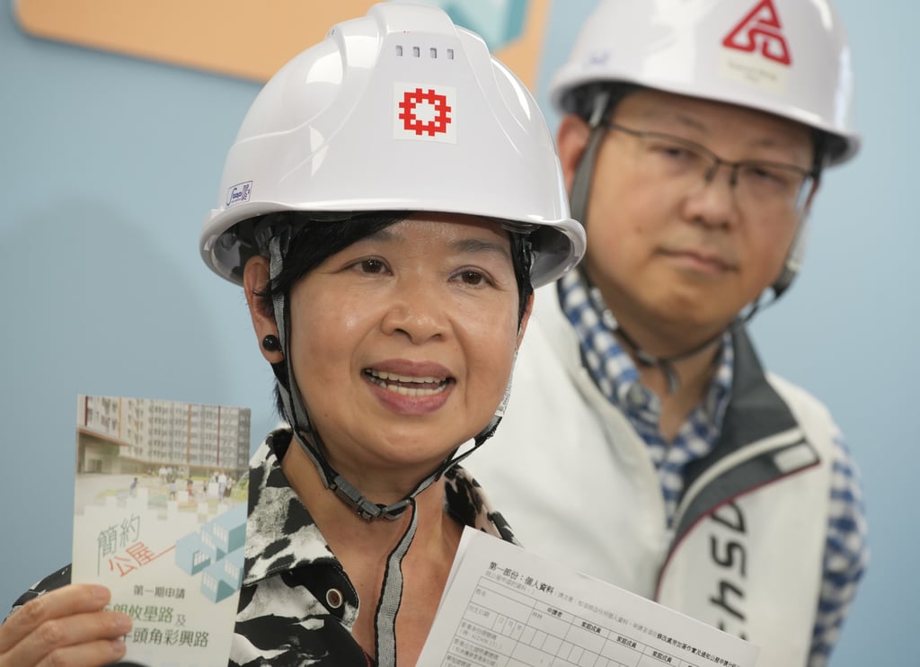 Winnie Ho says contactors are working at full speed to complete the work. Photo: Sun Yeung