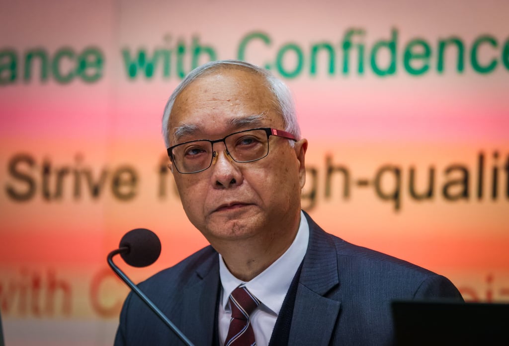 Secretary for Environment and Ecology Tse Chin-wan said that up to April this year, 431 non-compliance cases were referred by customs regarding people bringing in regulated foods without certificates. Photo: Jonathan Wong Secretary for Environment and Ecology Tse Chin-wan said that up to April this year, 431 non-compliance cases were referred by customs regarding people bringing in regulated foods without certificates. Photo: Jonathan Wong
