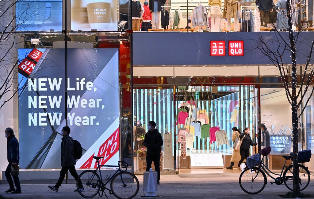 A Uniqlo store in Tokyo operated by Japan’s Fast Retailing, January 13, 2022. Photo: AFP