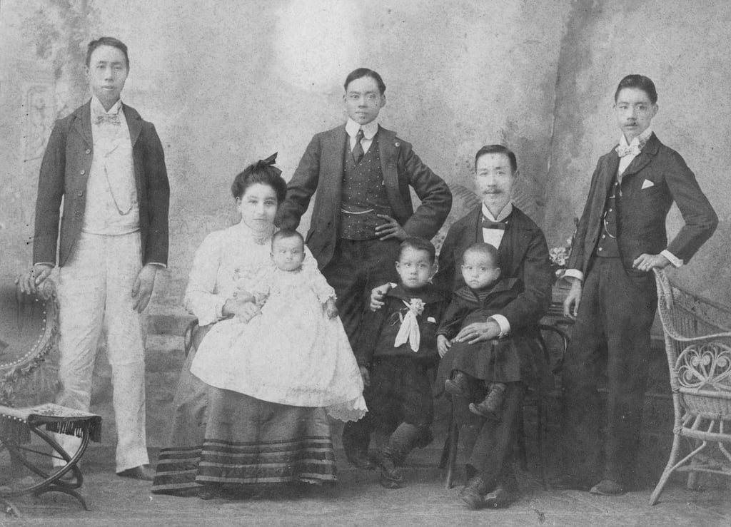 The author’s great-grandfather Leung Hing with three brothers and family in Mazatlan, Mexico, in 1903. Photo: HKU Press The author’s great-grandfather Leung Hing with three brothers and family in Mazatlan, Mexico, in 1903. Photo: HKU Press