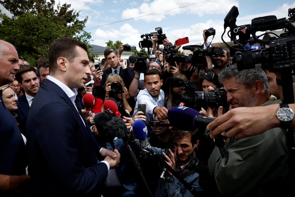 Jordan Bardella, president of the French far-right National Rally. Photo: Reuters