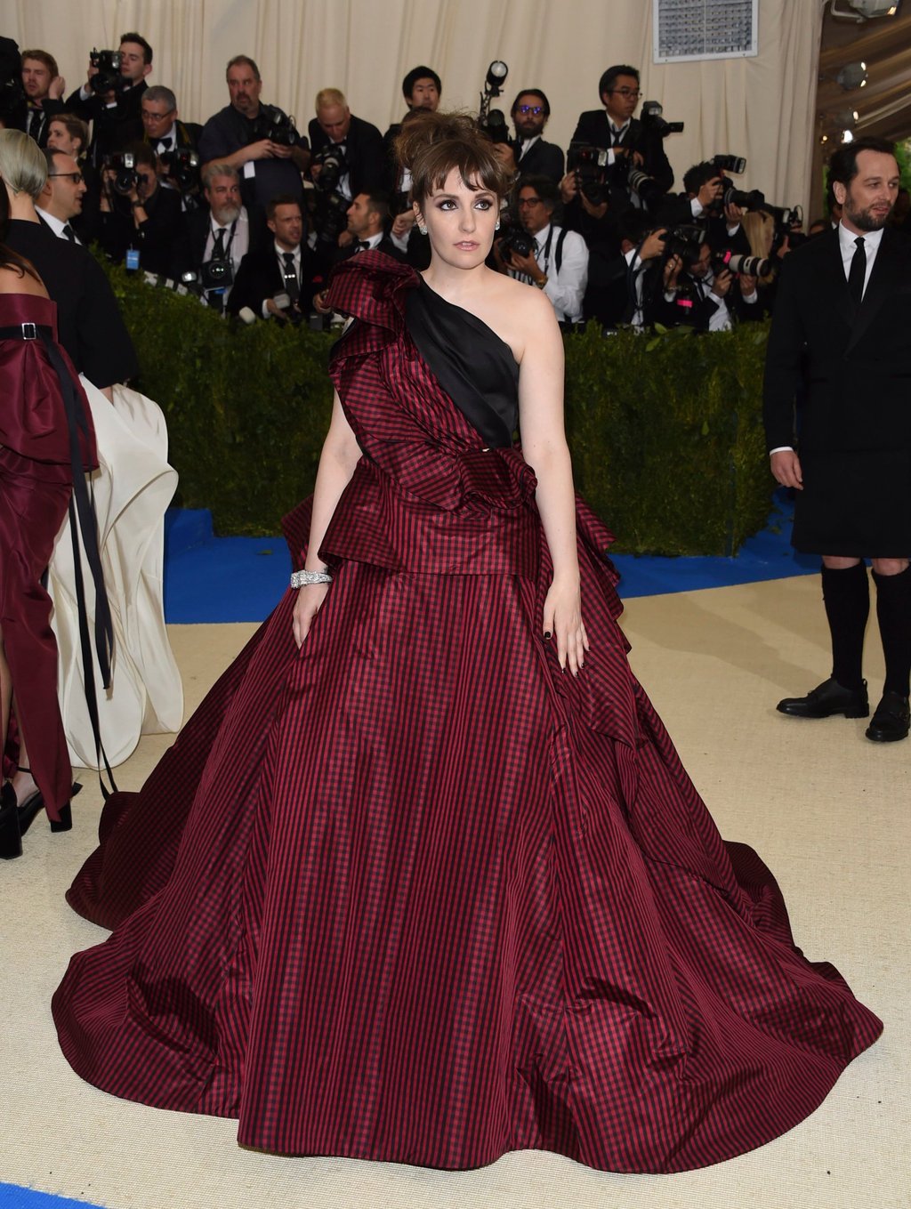 Lena Dunham at the Met Gala in 2017, in New York. Photo: AP