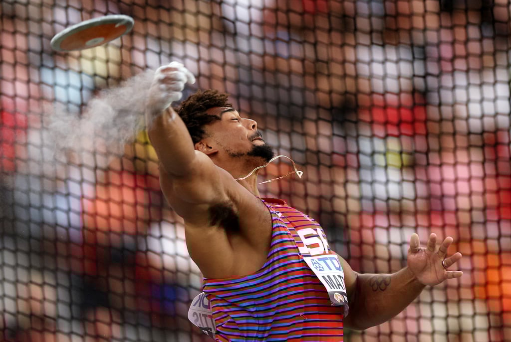 US team member Sam Mattis will compete in the discus in Paris. Photo: Getty Images US team member Sam Mattis will compete in the discus in Paris. Photo: Getty Images