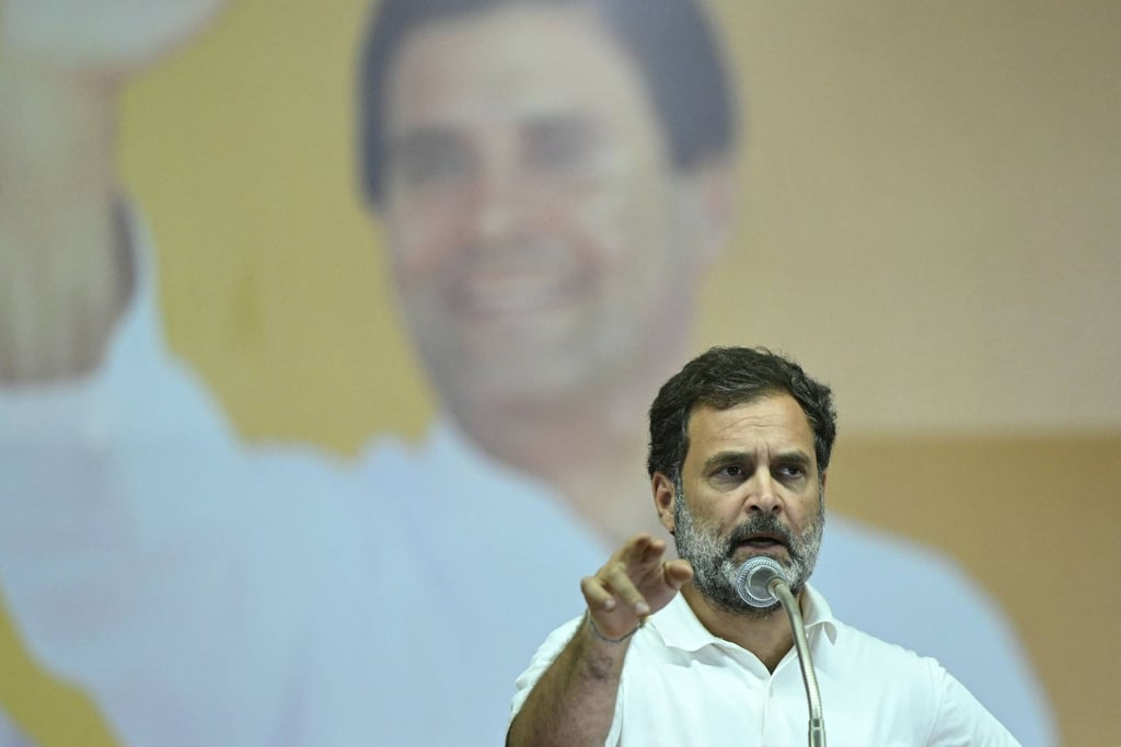 Rahul Gandhi during a rally in Coimbatore in April. Gandhi will retain the Raebareli seat he won in the election. Photo: AFP Rahul Gandhi during a rally in Coimbatore in April. Gandhi will retain the Raebareli seat he won in the election. Photo: AFP