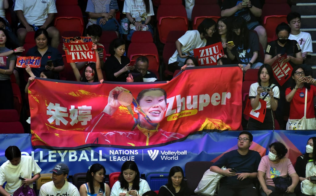 Fans of China’s women’s volleyball showed a mixed reaction on Weibo to drawing the US again. Photo: Xinhua