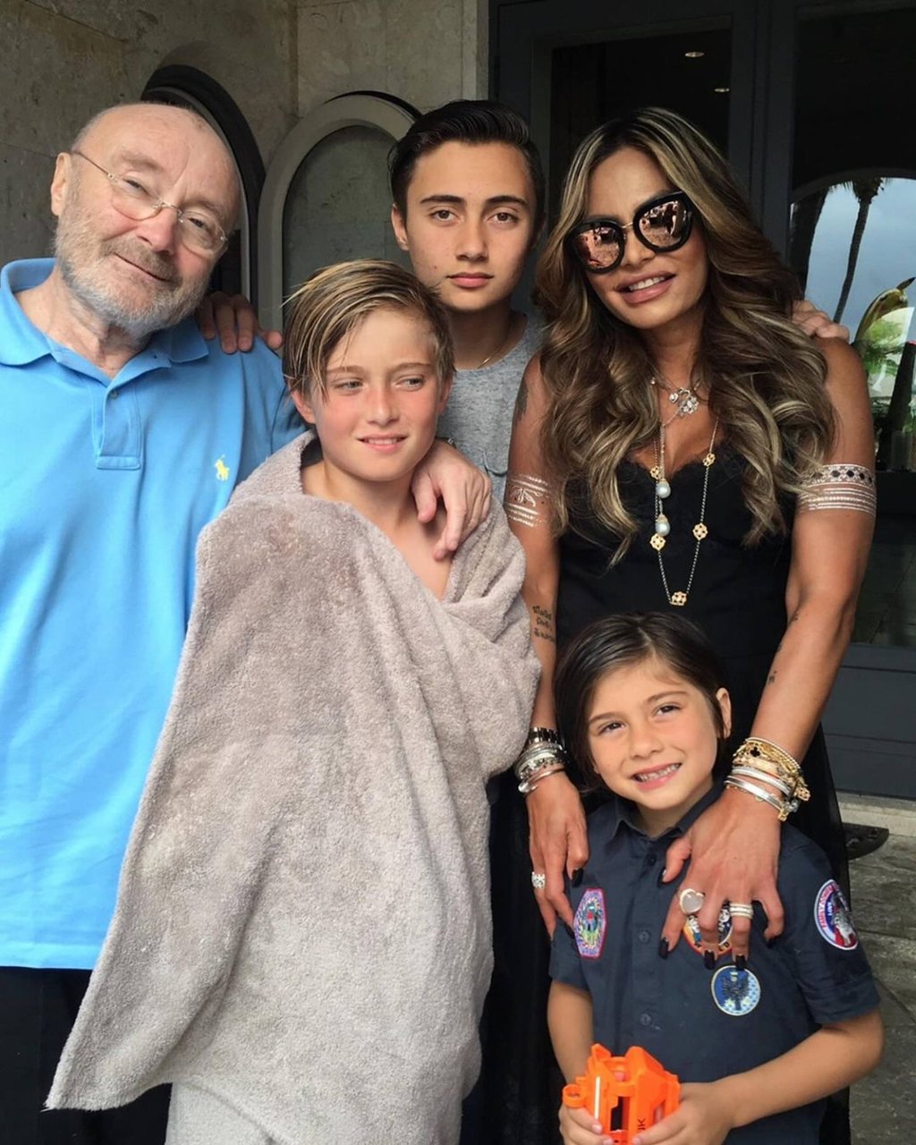 Orianne Cevey posted this photo to wish her ex-husband, Phil Collins, a happy Father’s Day. Photo: @orianne_collins/Instagram