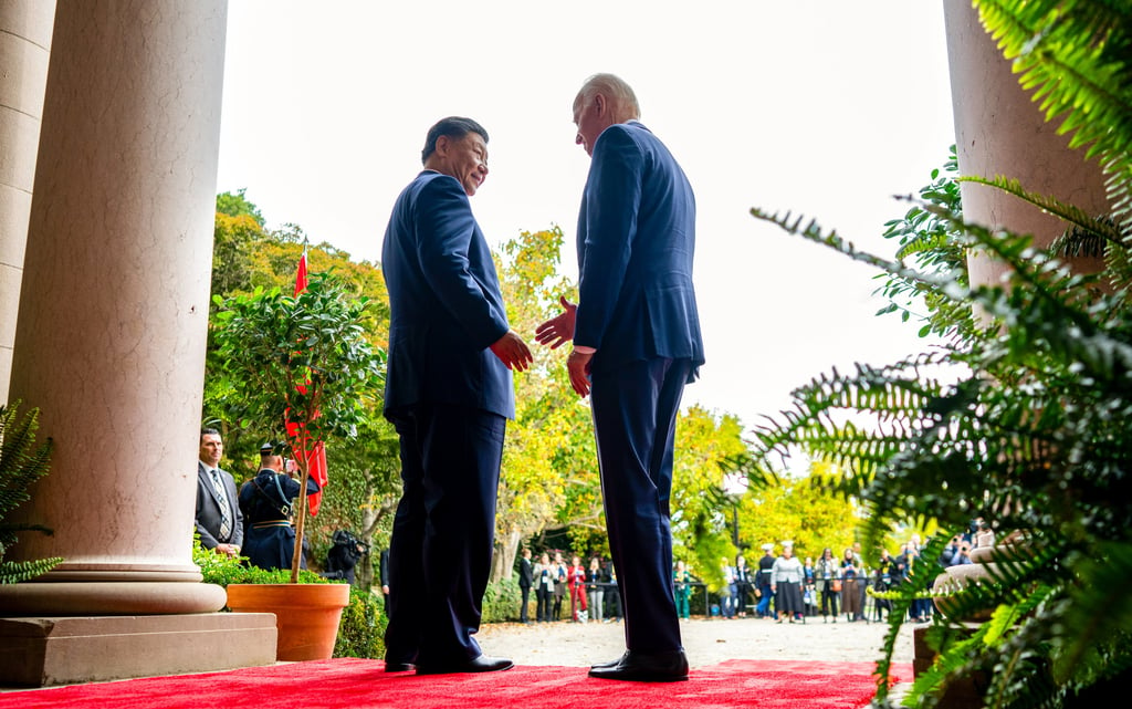 Xi Jinping emphasised cooperation during his meeting with Joe Biden in November. Photo: AP