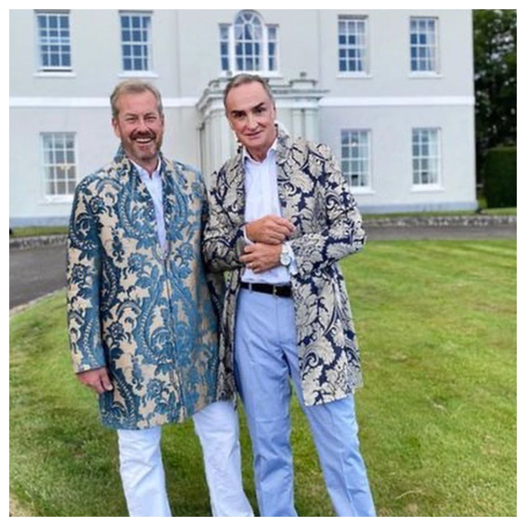 Lord Ivar Mountbatten and his husband James Coyle. Photo: @bridwellpark/Instagram Lord Ivar Mountbatten and his husband James Coyle. Photo: @bridwellpark/Instagram