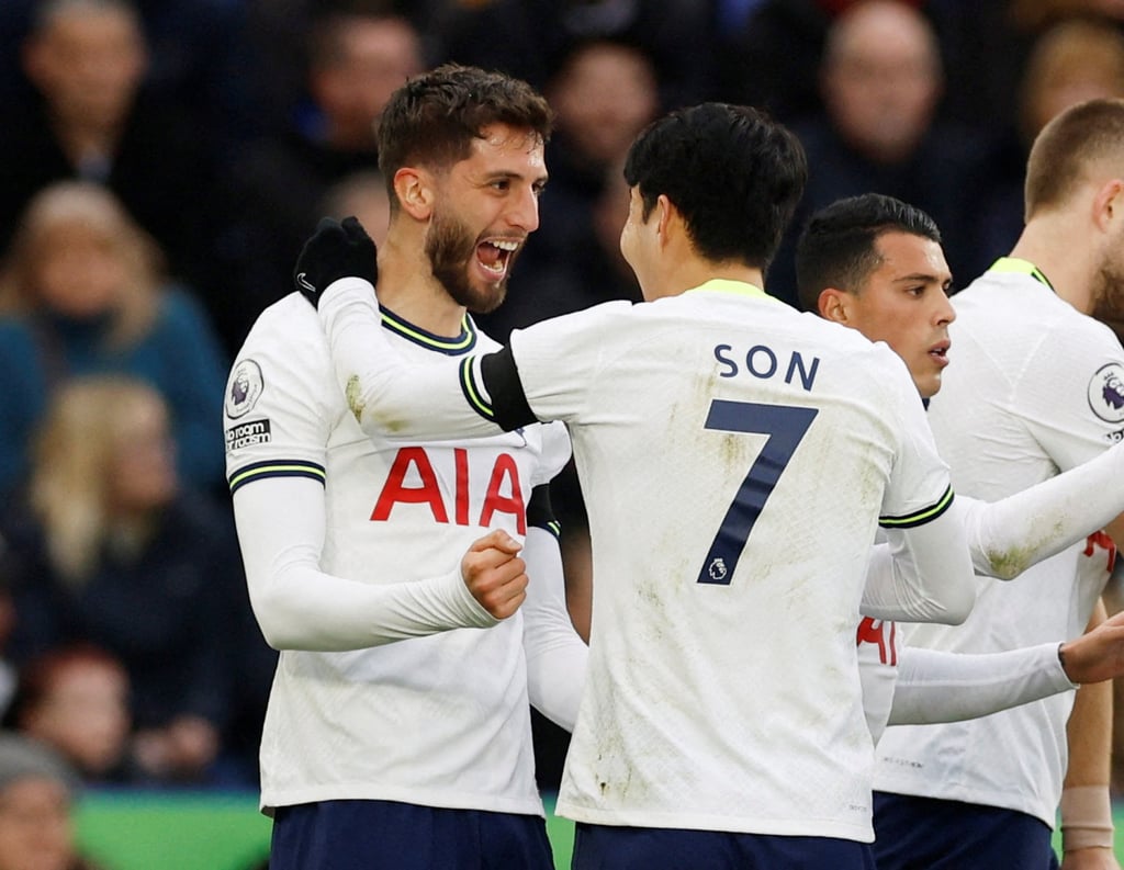 Son (right) said his Spurs teammate Rodrigo Bentancur (left) had apologised for his remark. Photo: Reuters Son (right) said his Spurs teammate Rodrigo Bentancur (left) had apologised for his remark. Photo: Reuters