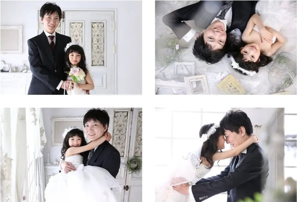The studio said it wanted to create memories which had the father as the main focus. Photo: Weixin.qq/happilyphoto.jp