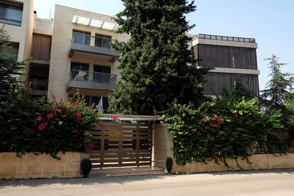 A building of the Cypriot embassy in Yarze, Lebanon. Photo: Reuters