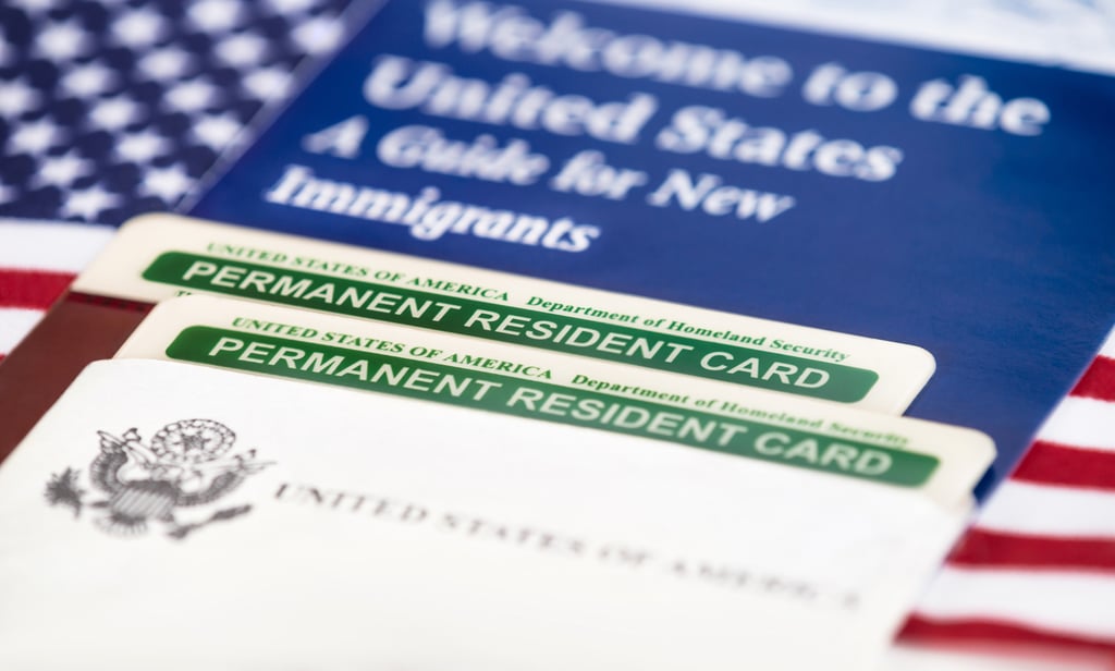 A green card is the commonly used name for a permanent resident card in the US and a step toward citizenship. Photo: Shutterstock A green card is the commonly used name for a permanent resident card in the US and a step toward citizenship. Photo: Shutterstock