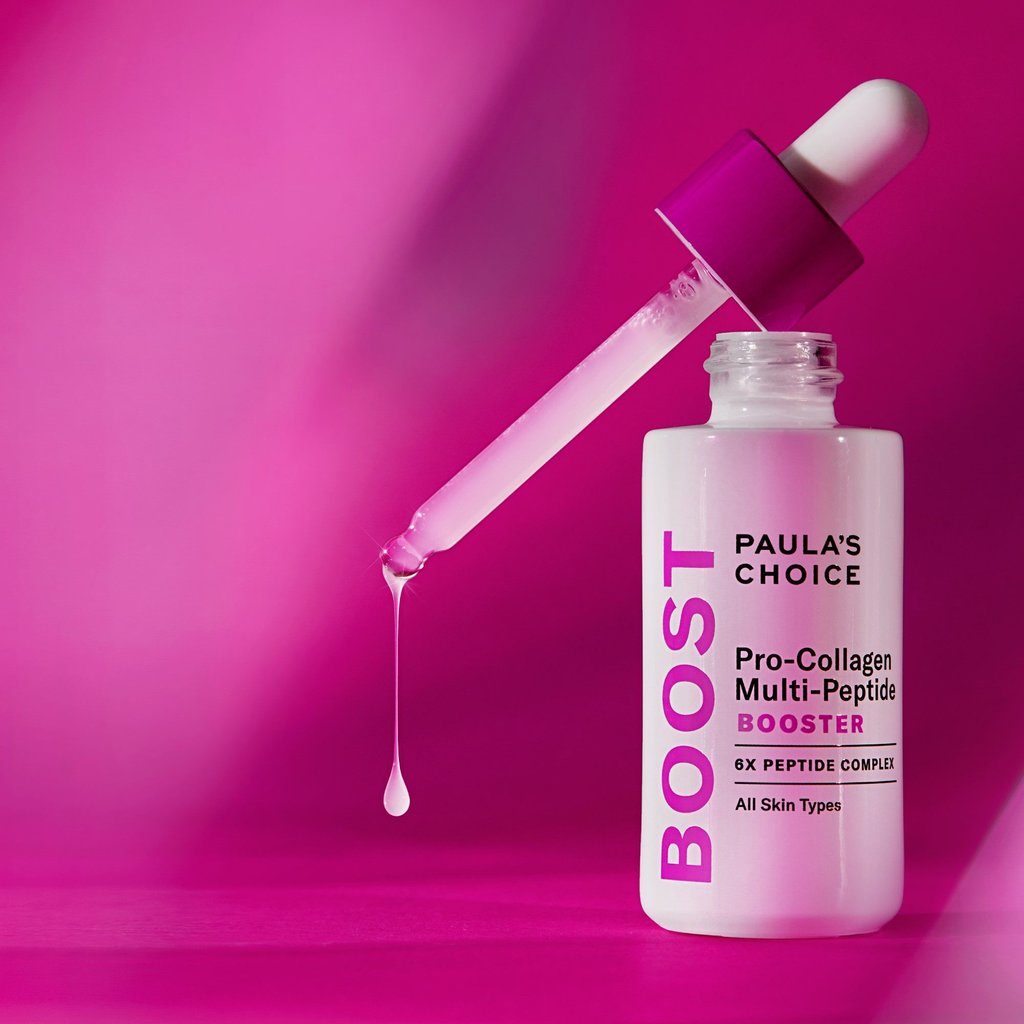 Paula’s Choice Pro-Collagen Multi-Peptide Booster features six different collage peptides