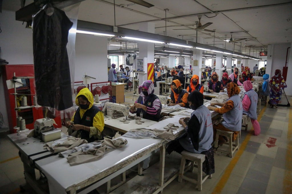 Workers at a garment factory in Gazipur, Bangladesh, in April. Photo: Bloomberg Workers at a garment factory in Gazipur, Bangladesh, in April. Photo: Bloomberg