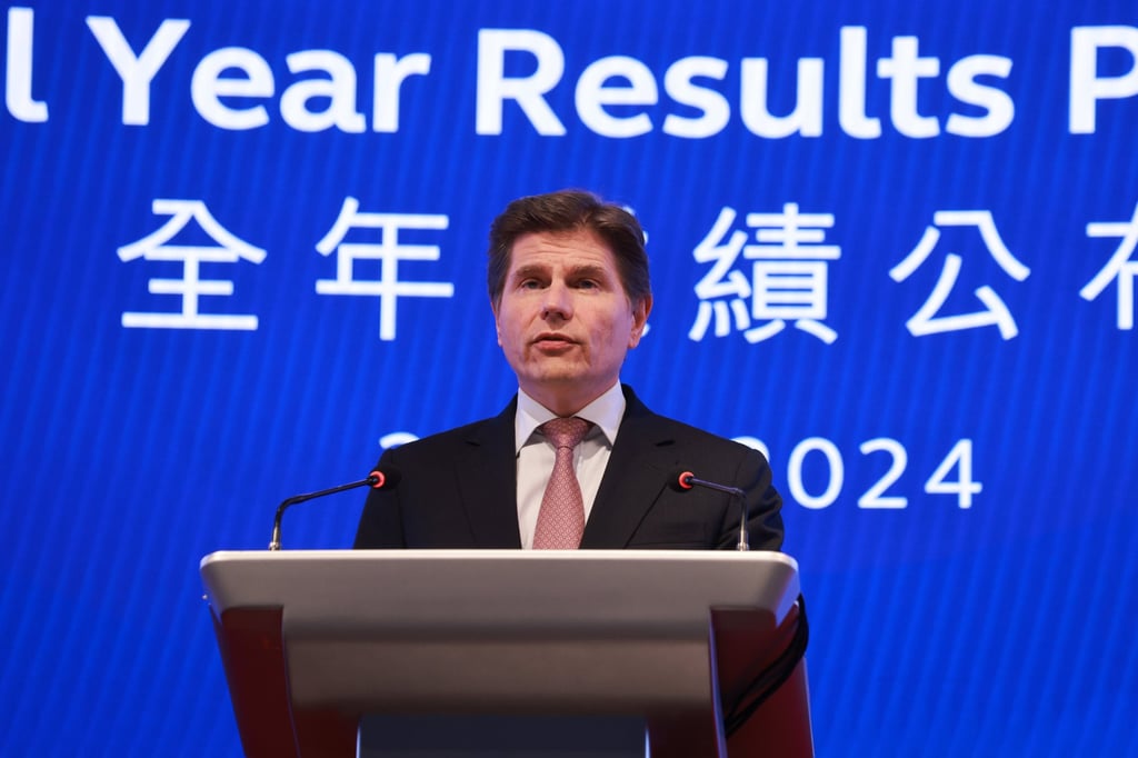 Chan’s predecessor, Nicolas Aguzin, was unfairly blamed by some for the stock market’s slump. Photo: May Tse