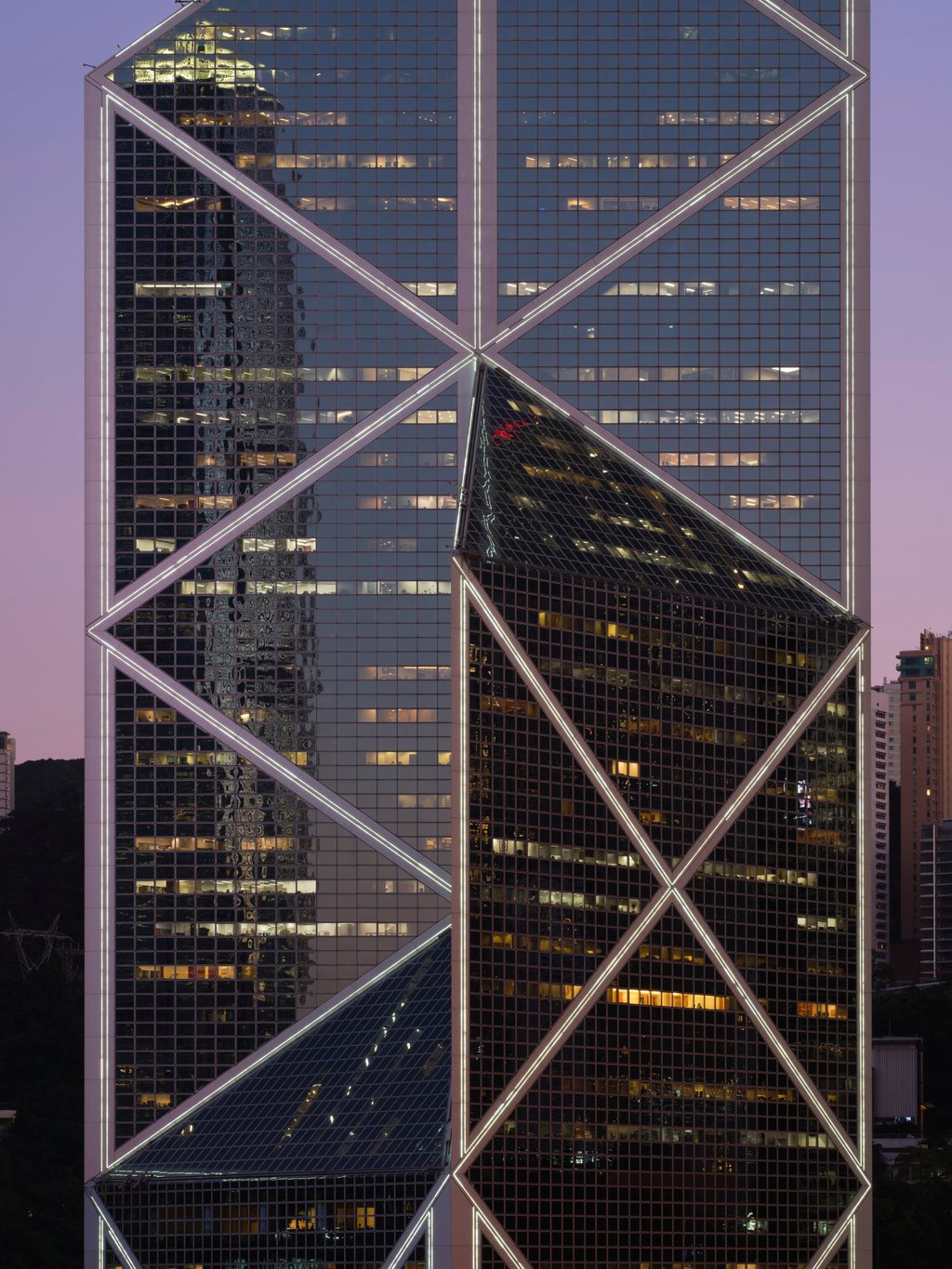 Bank of China Tower in Hong Kong. Commissioned by M+. Photo: South Ho Bank of China Tower in Hong Kong. Commissioned by M+. Photo: South Ho