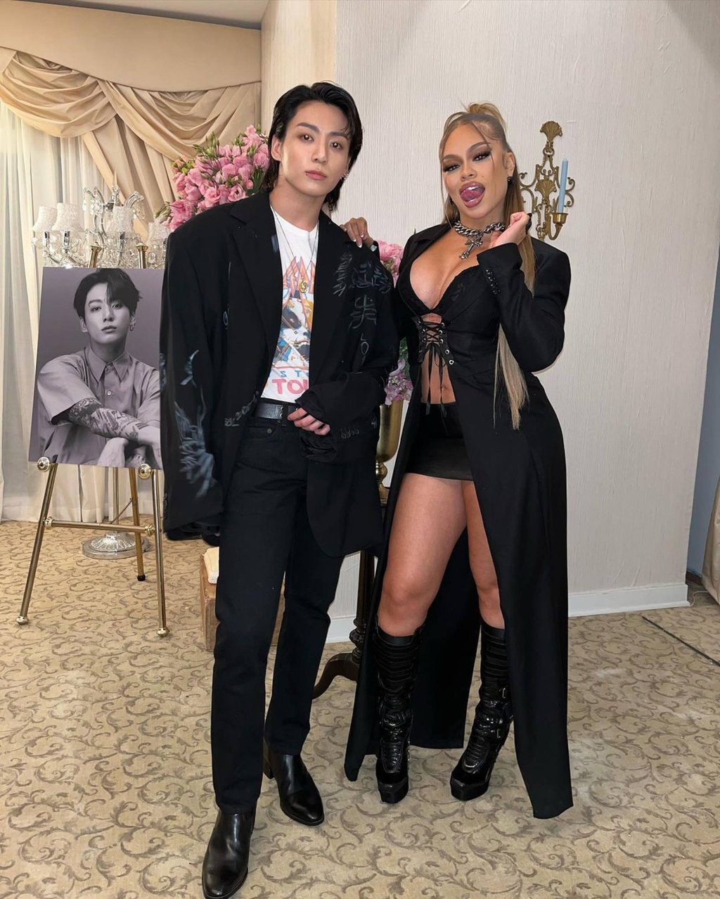 Latto with BTS member Jungkook, who she worked with on “Seven”. Photo: @latto/Instagram Latto with BTS member Jungkook, who she worked with on “Seven”. Photo: @latto/Instagram