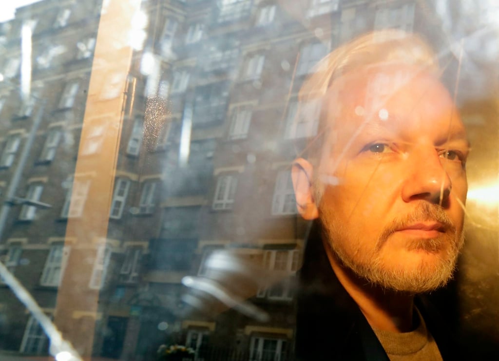 Julian Assange in 2019. File photo: AP